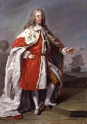 unknow artist Portrait of George Byng (1663-1733), 1st Viscount Torrington Spain oil painting artist